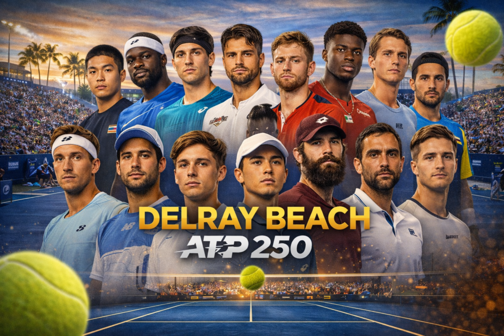 Delray Beach ATP 250 promotional artwork for Delray Beach Open 2026 featured image ​