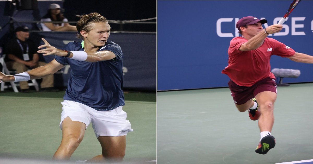 Sebastian Korda y Tommy Paul en acción durante la final del Abierto de Delray Beach 2026 ganada por Korda 6-4 6-3