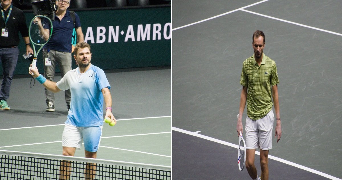 Prediction composite image: Stan Wawrinka (left) and Daniil Medvedev (right). 