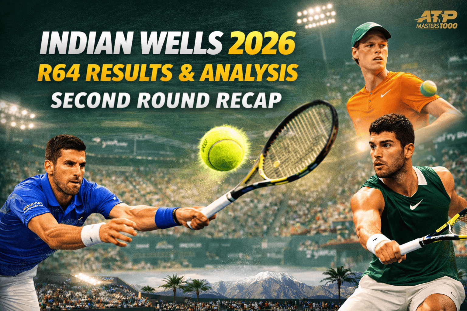 Indian Wells 2026 BNP Paribas Open - Résultats Deuxième Tour R64
