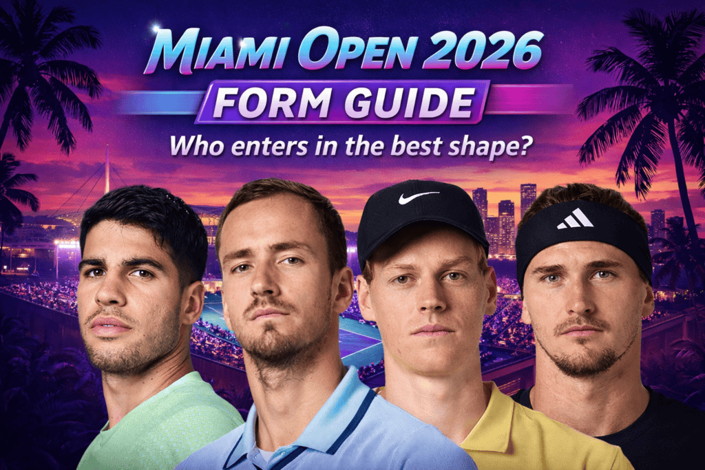 Miami Open 2026 form guide — top contenders Alcaraz, Medvedev, Sinner and Zverev