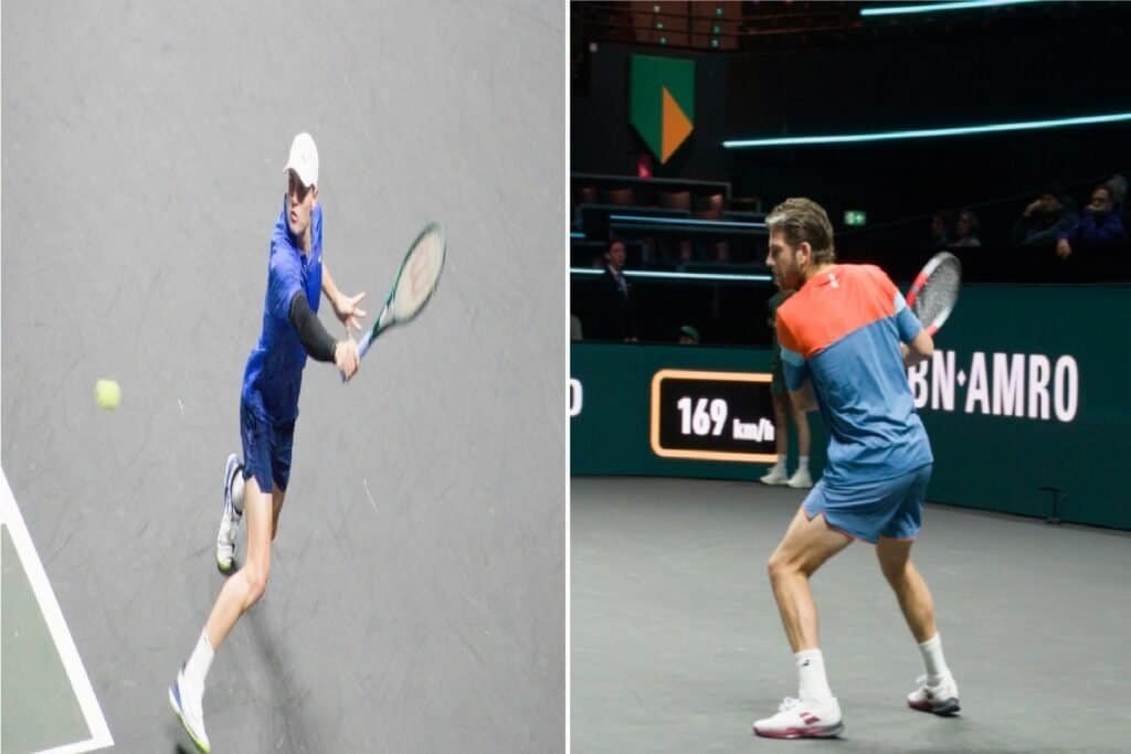 Камерон Нори (лево) и Кристофер О’Конел (десно) у акцији током меча 1/8 финала на ABN AMRO Open Rotterdam ATP 500 2026.