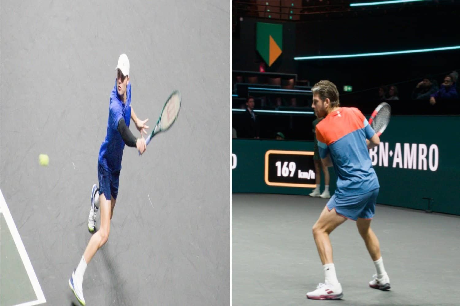 Камерон Нори (лево) и Кристофер О’Конел (десно) у акцији током меча 1/8 финала на ABN AMRO Open Rotterdam ATP 500 2026.