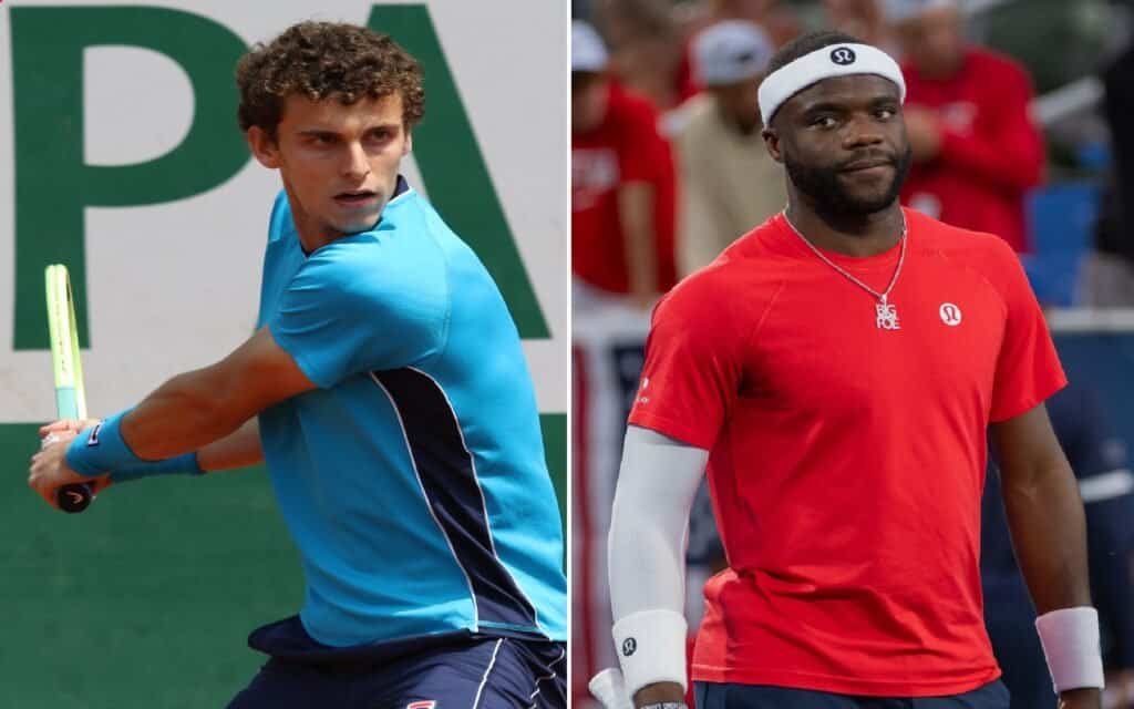 Juan Manuel Cerundolo and Frances Tiafoe after their wins at Roland Garros