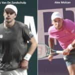 Les joueurs de tennis Botic Van De Zandschulp et Alex Molcan, qualifiés pour le tableau principal du tournoi ATP 500 de Pékin.